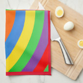 RAINBOW COLORS BRIGHT BIG SHARP THEEDOEK (Quarter Fold)