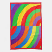 RAINBOW COLORS BRIGHT BIG SHARP THEEDOEK (Verticaal)