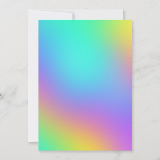 Rainbow Colors Couple's Wedding Shower Invitation Kaart (Achterkant)