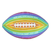 Rainbow Colors custom football (Voorkant)