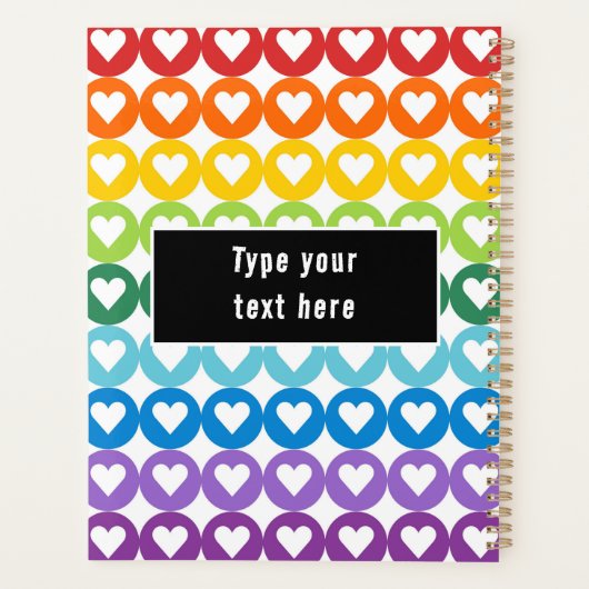 Rainbow Colors  | Cute Back to School Planner (Achterkant)