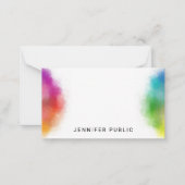 Rainbow Colors Hand Script Monogram Sjabloon (Voorkant)