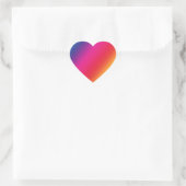 Rainbow Colors Heart Sticker (Tas)