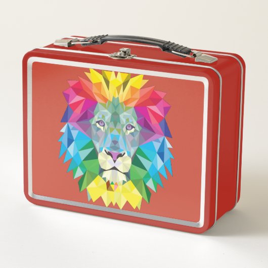 Rainbow Colors Lion Head (Voorkant)