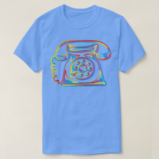 Rainbow Colors oude  telefoon T-shirt (Design voorkant)