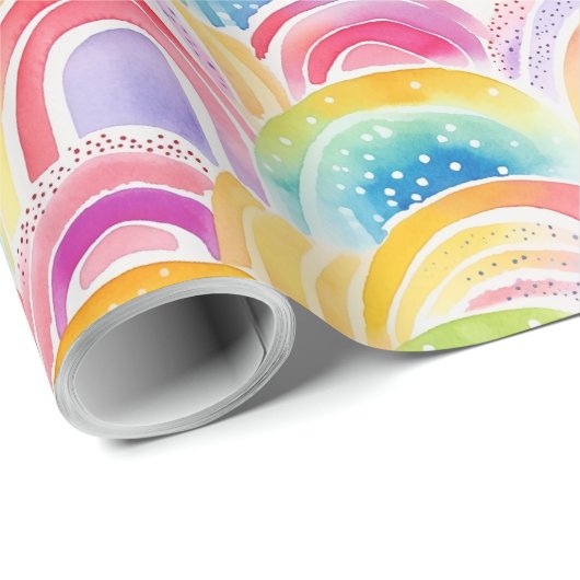  Rainbow Colors Pattern  Cadeaupapier (Rol Hoek)