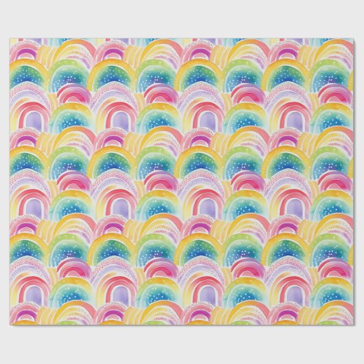  Rainbow Colors Pattern  Cadeaupapier (Vlak)