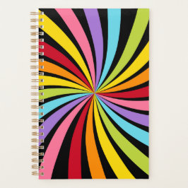 Rainbow Colors Print Planner Notebook