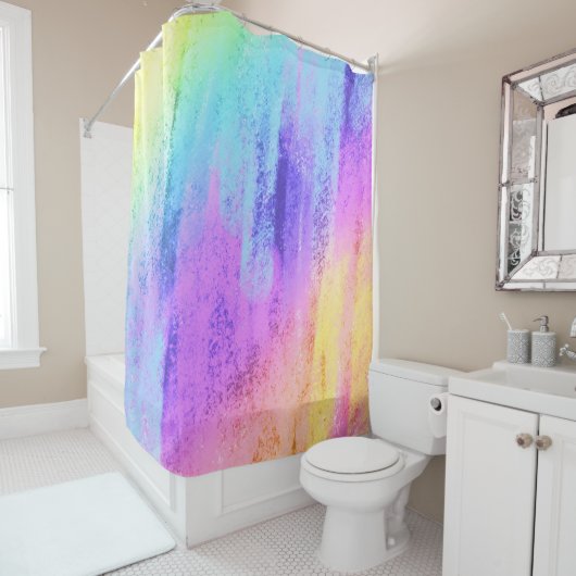 Rainbow Colors Shower Curtain Douchegordijn (In situ)