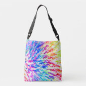 Rainbow Colors Splash water zoals Pattern Crossbody Tas (Achterkant)