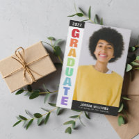 Rainbow Colors Typografie Foto Afstuderen