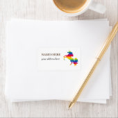 Rainbow Colors Unicorn Shipping Labels (Insitu)