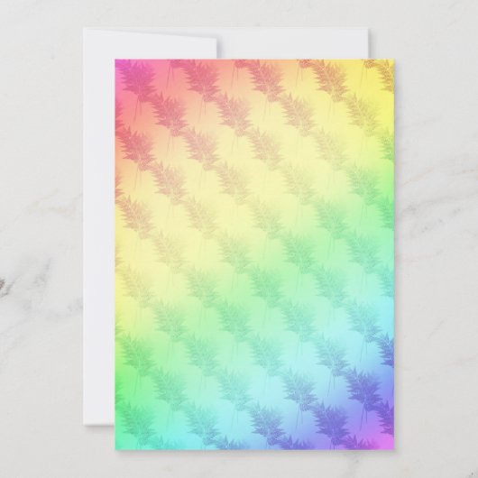 Rainbow Colors Vrijgezellenfeest Kaart (Achterkant)