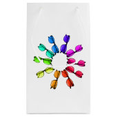 Rainbow Colour Eye Glasses Gift Bag Klein Cadeauzakje (Achterkant)