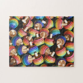 Rainbow Colour Wood Spinning Top Toys Fun Games Legpuzzel