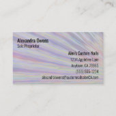 Rainbow Colours Design QR Code 7 Lijn Aangepast Visitekaartje (Voorkant)