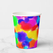Rainbow Colours Gepersonaliseerde Partij Papieren Bekers (Achterkant)