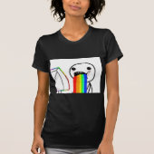 Rainbow Computer Face Guy T-shirt (Voorkant)