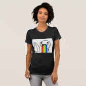 Rainbow Computer Face Guy T-shirt (Voorkant volledig)