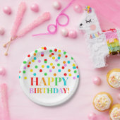 Rainbow Confetti Birthday Party Bord (Feest)
