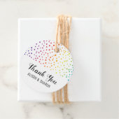 Rainbow confetti, bomen Dank je lesbische bruiloft Bedankjes Labels (In situ)