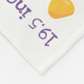 Rainbow Confetti Cute Kitty Cat Birth Stats Fleece Deken (Hoek)