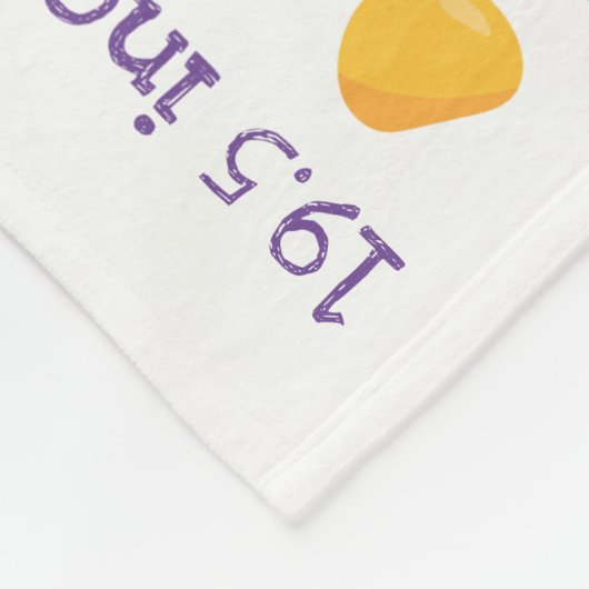 Rainbow Confetti Cute Kitty Cat Birth Stats Fleece Deken (Hoek)