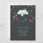 Rainbow Confetti Invitation Kaart (Voorkant)