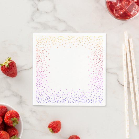 Rainbow Confetti Papieren servetten (Insitu)