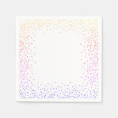 Rainbow Confetti Papieren servetten (Voorkant)