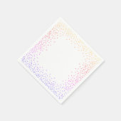 Rainbow Confetti Papieren servetten (Hoek)