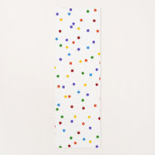 Rainbow Confetti Polka Dot Dubbelzijdig Yogamat (Voorkant)