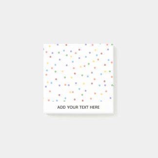 Rainbow Confetti Polka Dot Post-it® Notes
