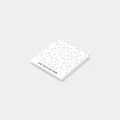 Rainbow Confetti Polka Dot Post-it® Notes (Schuin)
