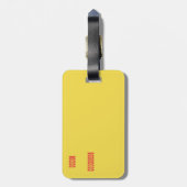 Rainbow Confetti polka dots bagagelabel (Achterkant verticaal)