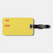 Rainbow Confetti polka dots bagagelabel (Achterkant horizontaal)