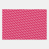 Rainbow Confetti Polka Dots Name Birthday Inpakpapier Vel (Voorkant 3)