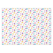 Rainbow Confetti Polka Dots Verjaardagsfeest Tafelkleed (Voorkant (Horizontaal))