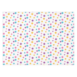 Rainbow Confetti Polka Dots Verjaardagsfeest Tafelkleed