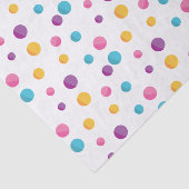 Rainbow Confetti Polka Dots Verjaardagsfeest Tissuepapier (Detail)