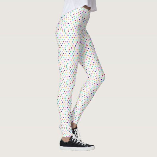 Rainbow Confetti polka stipt leggings (Rechts)