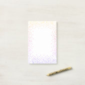 Rainbow Confetti Post Post-it® Notes (Op bureau)