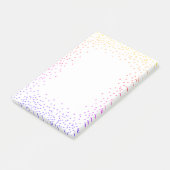 Rainbow Confetti Post Post-it® Notes (Schuin)