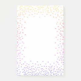 Rainbow Confetti Post Post-it® Notes