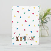 Rainbow Confetti/Puppy Vrienden Kaart (Staand voorkant)