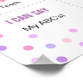 Rainbow Confetti tweede verjaardag poster (Hoek)