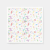 Rainbow confetti verjaardagsfeestje paper luiers servet (Voorkant)