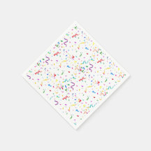 Rainbow confetti verjaardagsfeestje paper luiers