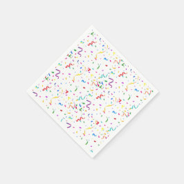 Rainbow confetti verjaardagsfeestje paper luiers servet