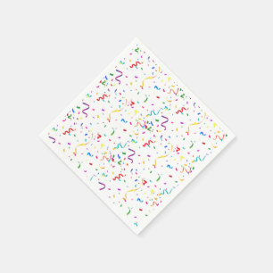 Rainbow confetti verjaardagsfeestje paper luiers servet